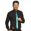 Neon Blauwe Stropdas 50cm -Feestartikelen Winkel neon blauwe stropdas 50cm
