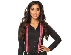 Neon Roze Bretels Ruches -Feestartikelen Winkel neon roze bretels ruches 1