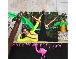 Neon Roze Bretels Ruches -Feestartikelen Winkel neon roze bretels ruches 6