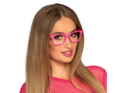 Neon Roze Bril 3st -Feestartikelen Winkel neon roze bril 3st 2