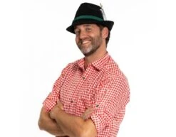 Oktoberfest Tiroler Hoed Beieren Zwart -Feestartikelen Winkel oktoberfest tiroler hoed beieren zwart 1