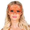 Oogmasker Kant Oranje -Feestartikelen Winkel oogmasker kant oranje
