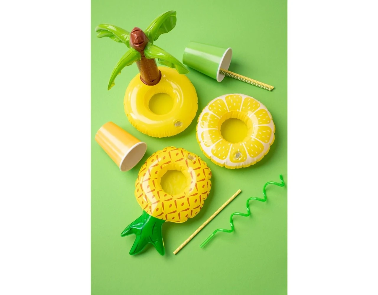 Opblaas Palmboom Bekerhouder 25cm 4 Opblaas Palmboom Bekerhouder 25cm - Afbeelding 2