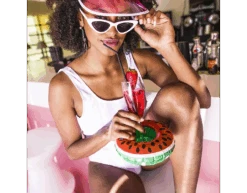 Opblaasbare Bekerhouder Meloen 20cm -Feestartikelen Winkel opblaasbare bekerhouder meloen 20cm 1