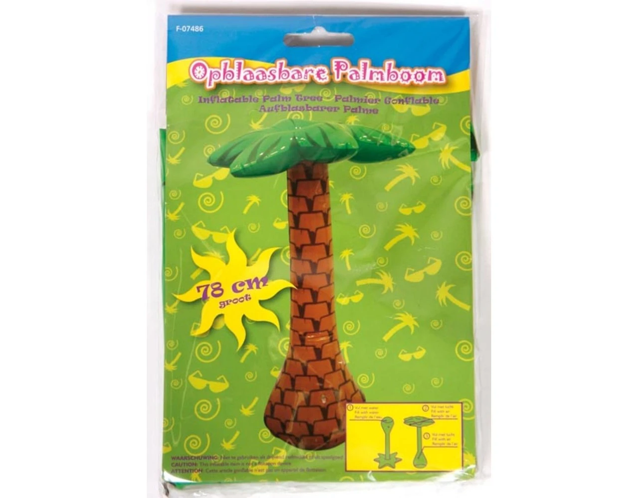 Opblaasbare Palmboom Tafel 65cm 5 Opblaasbare Palmboom Tafel 65cm - Afbeelding 3