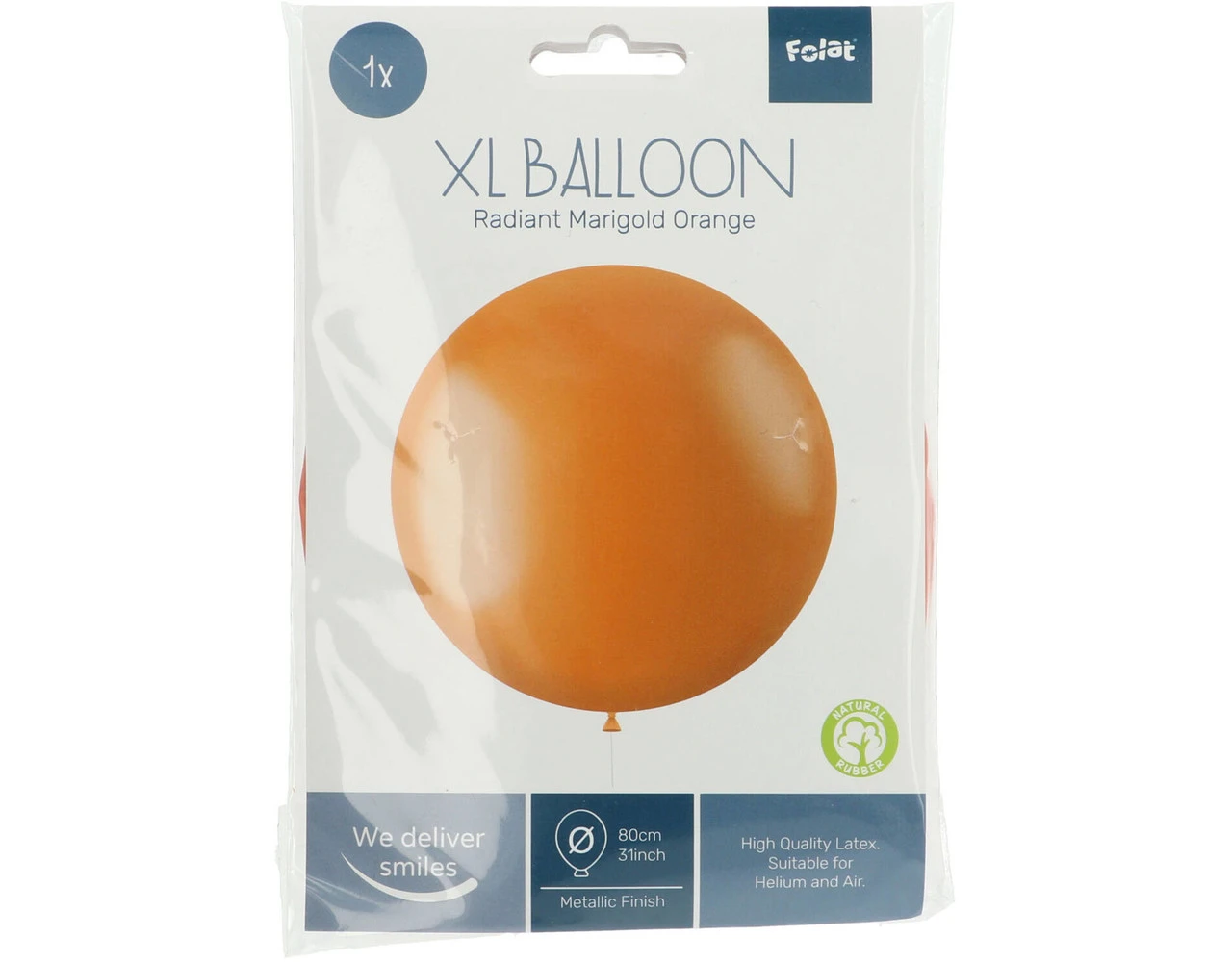 Oranje Ballon Metallic Marigold Orange 78cm 4 Oranje Ballon Metallic Marigold Orange 78cm - Afbeelding 2