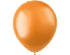 Oranje Ballonnen Metaliic 33cm 50st