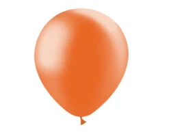 Oranje Ballonnen Metallic 30cm 10st