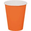 Oranje Bekers Karton 350ml 8st -Feestartikelen Winkel oranje bekers karton 350ml 8st