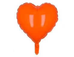 Oranje Helium Ballon Hart 45cm -Feestartikelen Winkel oranje helium ballon hart 45cm 1