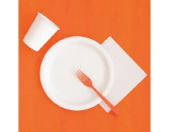 Oranje Tafelkleed Plastic 2,74m -Feestartikelen Winkel oranje tafelkleed plastic 274m 2