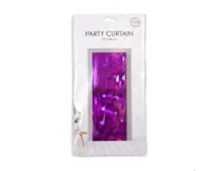 Paars Deurgordijn Folie 2,4m -Feestartikelen Winkel paars deurgordijn folie 24m 2