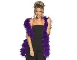 Paarse Boa Deluxe 1,8m -Feestartikelen Winkel paarse boa deluxe 18m 1