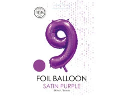 Paarse Cijfer Ballon 9 Jaar Glans 86cm -Feestartikelen Winkel paarse cijfer ballon 9 jaar glans 86cm 1