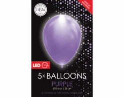 Paarse Led Ballonnen 26cm 5st -Feestartikelen Winkel paarse led ballonnen 26cm 5st 1
