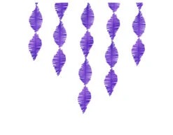 Paarse Slinger Crepe Franje 3m