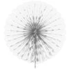 Papieren Waaier Wit 45cm -Feestartikelen Winkel papieren waaier wit 45cm