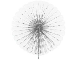 Papieren Waaier Wit 45cm