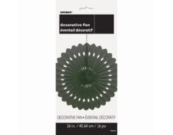 Papieren Waaier Zwart 40cm -Feestartikelen Winkel papieren waaier zwart 40cm 1