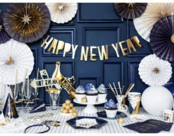 Papieren Waaiers Blauw Set 23-40cm 4 Delig -Feestartikelen Winkel papieren waaiers blauw set 23 40cm 4 delig 5