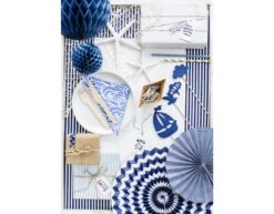 Papieren Waaiers Donkerblauw Set 23-40cm 3 Delig -Feestartikelen Winkel papieren waaiers donkerblauw set 23 40cm 3 delig 4