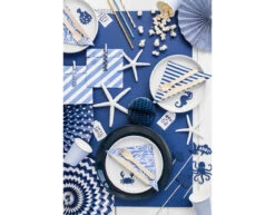 Papieren Waaiers Donkerblauw Set 23-40cm 3 Delig -Feestartikelen Winkel papieren waaiers donkerblauw set 23 40cm 3 delig 5