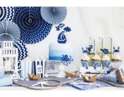 Papieren Waaiers Donkerblauw Set 23-40cm 3 Delig -Feestartikelen Winkel papieren waaiers donkerblauw set 23 40cm 3 delig 7