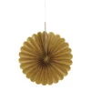Papieren Waaiers Goud 15cm 3st -Feestartikelen Winkel papieren waaiers goud 15cm 3st