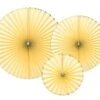 Papieren Waaiers Lichtgeel Goud Set 23-40cm 3 Delig -Feestartikelen Winkel papieren waaiers lichtgeel goud set 23 40cm 3 deli