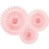 Papieren Waaiers Lichtroze Pastel Set 20-30cm 3 Delig -Feestartikelen Winkel papieren waaiers lichtroze pastel set 20 30cm 3 de