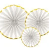 Papieren Waaiers Wit Set 23-40cm 3 Delig 1 Papieren Waaiers Wit Set 23-40cm 3 Delig -Feestartikelen Winkel papieren waaiers wit set 23 40cm 3 delig