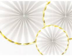 Papieren Waaiers Wit Set 23-40cm 3 Delig -Feestartikelen Winkel papieren waaiers wit set 23 40cm 3 delig 2