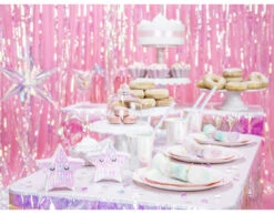 Parelmoer Deurgordijn 2,5m -Feestartikelen Winkel parelmoer deurgordijn 25m 2