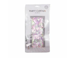 Parelmoer Deurgordijn Folie 2,4m -Feestartikelen Winkel parelmoer deurgordijn folie 24m 2