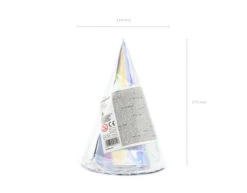 Parelmoer Feesthoedjes 16cm 6st -Feestartikelen Winkel parelmoer feesthoedjes 16cm 6st 3