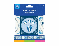 Party Tape - Delftsblauw -Feestartikelen Winkel party tape delftsblauw 1
