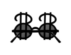 Partybril Dollar -Feestartikelen Winkel partybril dollar 3