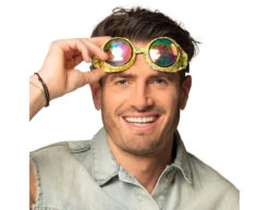 Partybril Mirage Goud 18cm 11 Partybril Mirage Goud 18cm -Feestartikelen Winkel partybril mirage goud 18cm 2