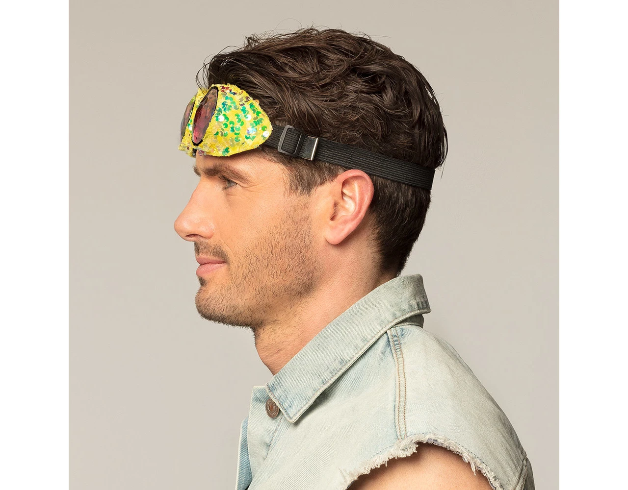 Partybril Mirage Goud 18cm 6 Partybril Mirage Goud 18cm - Afbeelding 4