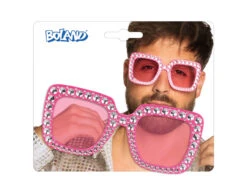 Partybril Roze Glitters -Feestartikelen Winkel partybril roze glitters 5