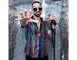 Partybril Zwart Glitters -Feestartikelen Winkel partybril zwart glitters 6