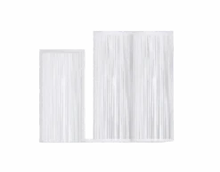 Partycurtain 100x240cm Flame Retardent White