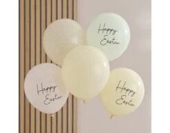 Pasen Ballonnen Happy Easter 30cm 5st -Feestartikelen Winkel pasen ballonnen happy easter 30cm 5st 2