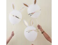 Pasen Ballonnen Konijn Diy 30cm 5st -Feestartikelen Winkel pasen ballonnen konijn diy 30cm 5st 2