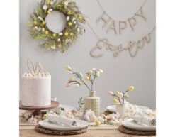 Pasen Taarttopper Konijnenoren Hout 18cm -Feestartikelen Winkel pasen taarttopper konijnenoren hout 18cm 3