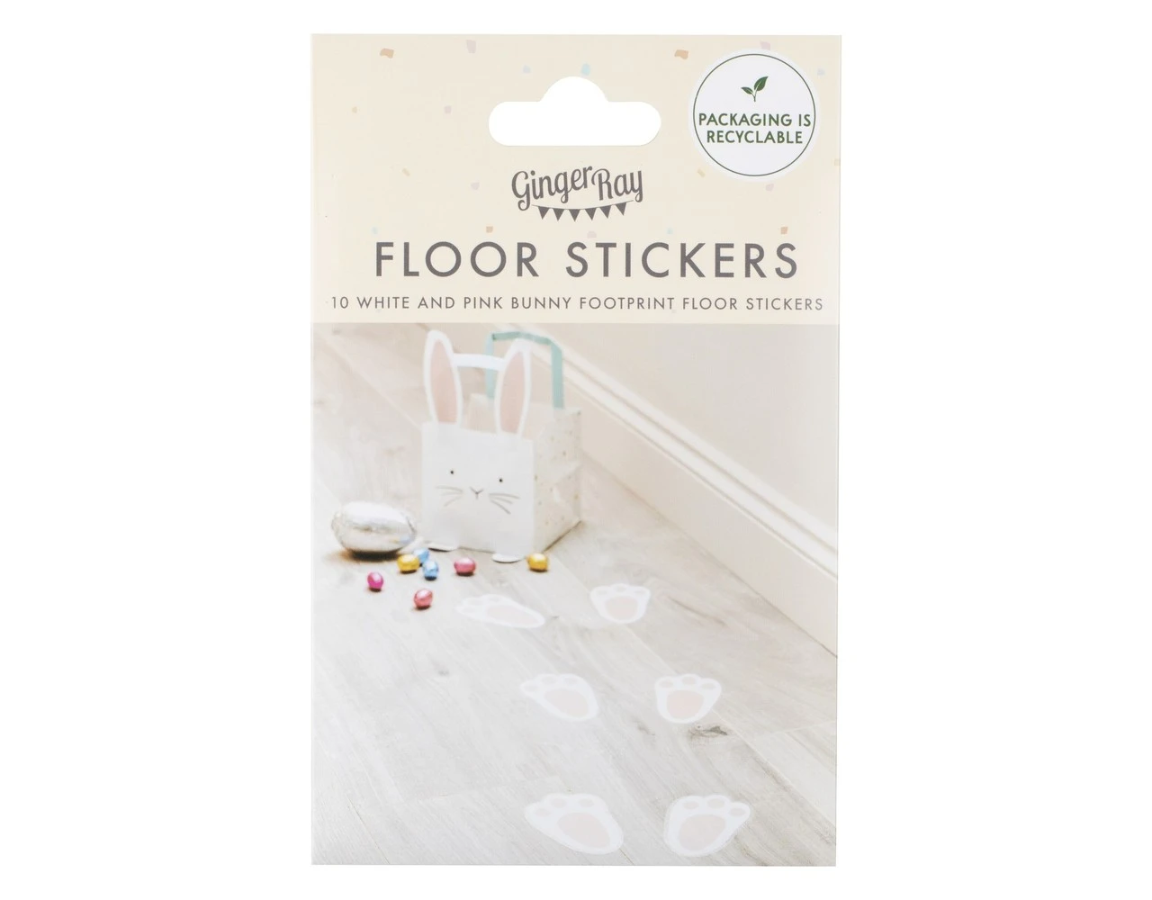 Pasen Tafeldecoratie Sticker Konijn 12cm 10st 4 Pasen Tafeldecoratie Sticker Konijn 12cm 10st - Afbeelding 2