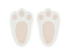 Pasen Tafeldecoratie Sticker Konijn 12cm 10st