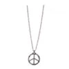 Peace Ketting Zilver -Feestartikelen Winkel peace ketting zilver