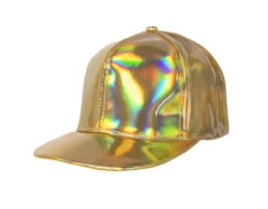 Pet Holografisch Goud Verstelbaar 26cm -Feestartikelen Winkel pet holografisch goud verstelbaar 26cm 4
