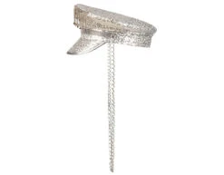 Pet Omkeerbaar Parelmoer Wit -Feestartikelen Winkel pet omkeerbaar parelmoer wit 2